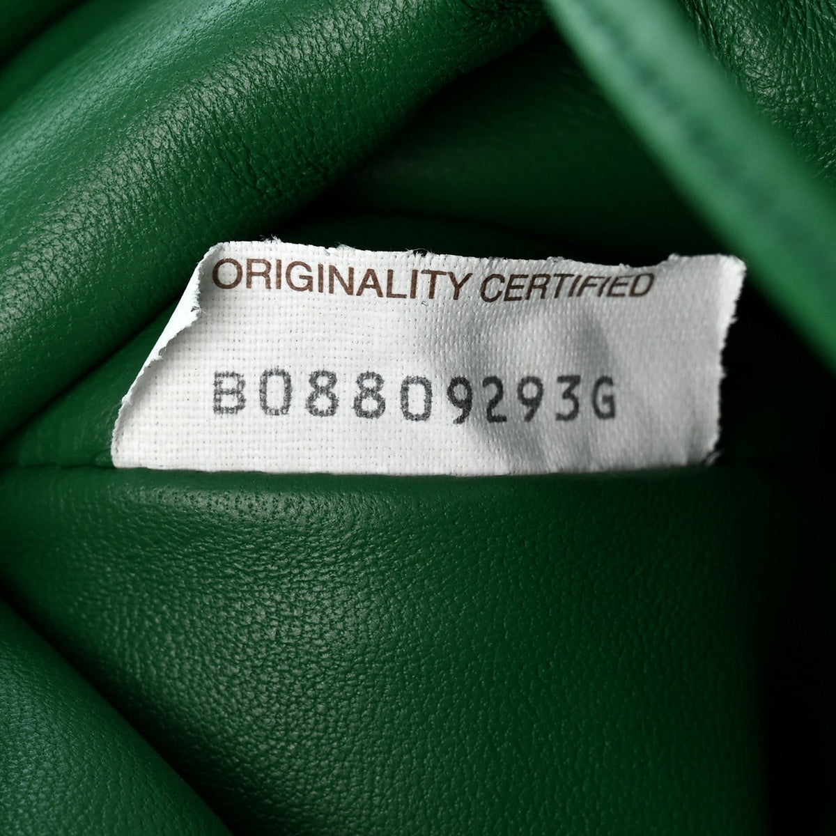 Nappa Intrecciato The Mini Pouch Racing Green