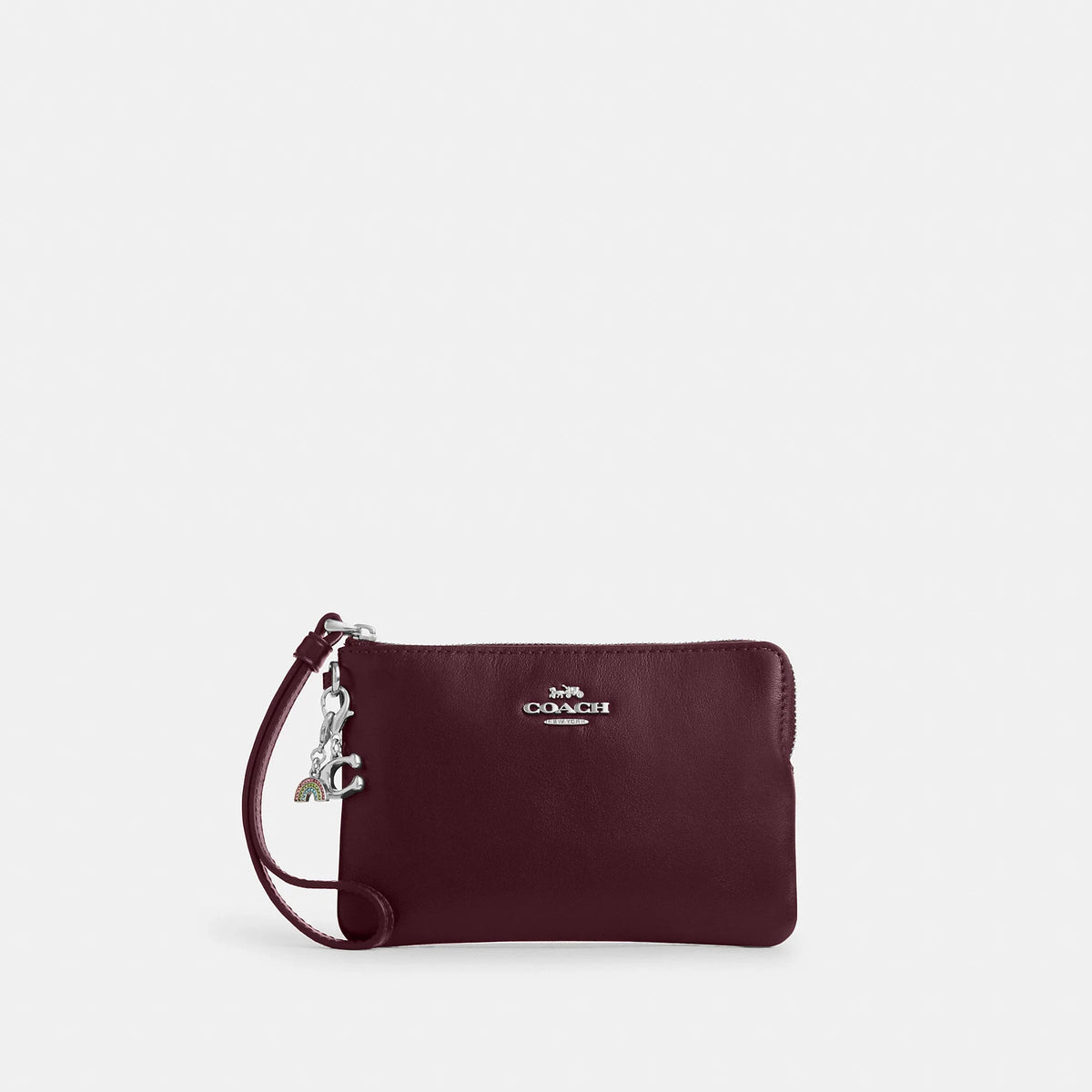 Coach Outlet Boxed Corner Zip Wristlet With Charms