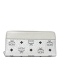 Metallic Visetos Aren VI Zip Around Wallet Silver