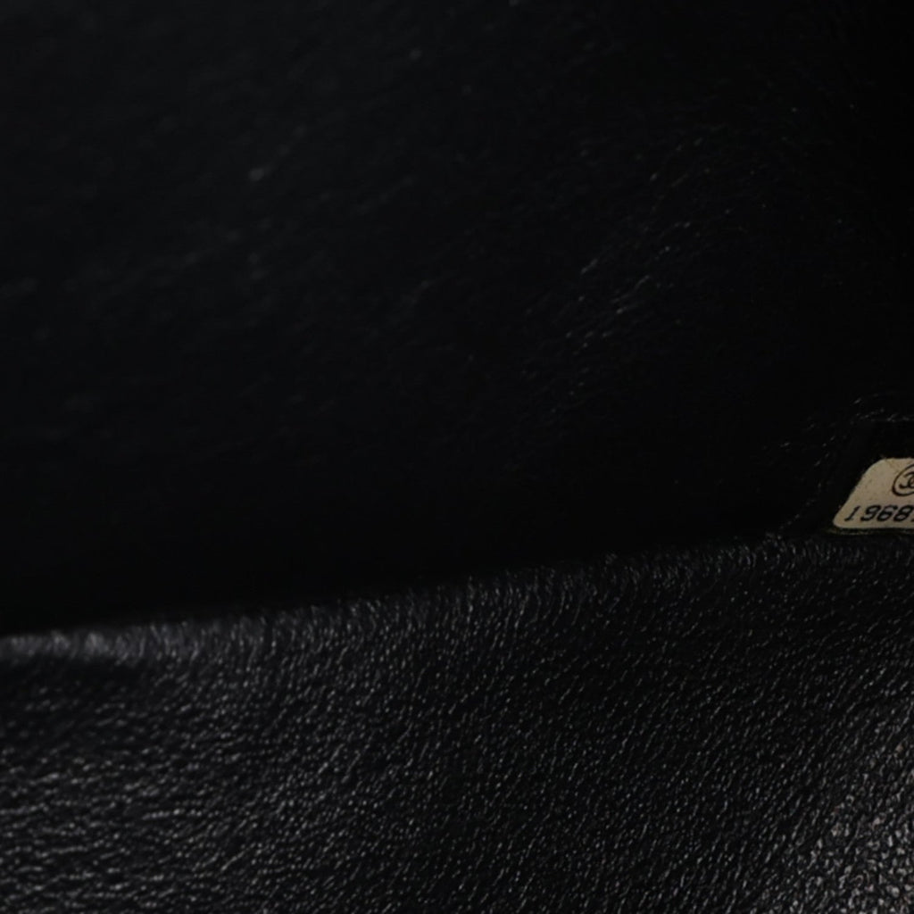 Glazed Aged Calfskin Quilted 2.55 Reissue 227 Flap  So Black