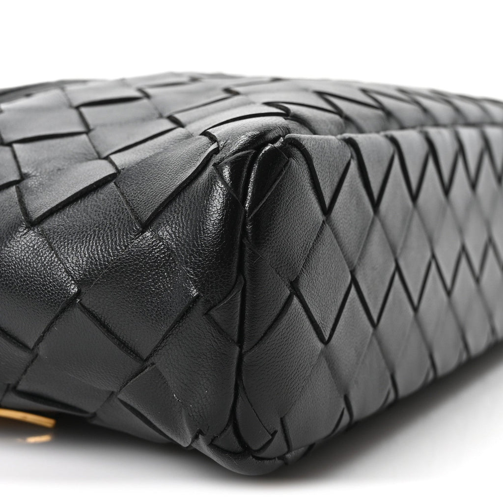 Calfskin Intrecciato Bang Bang Vanity Case Black