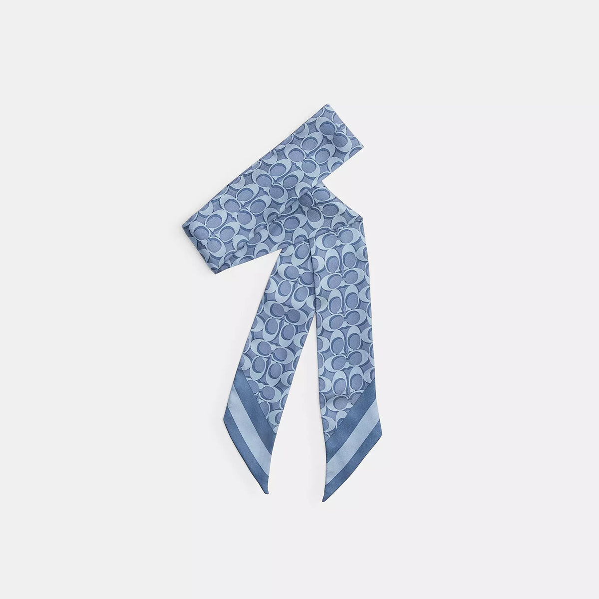 Coach Outlet Signature Silk Skinny Scarf