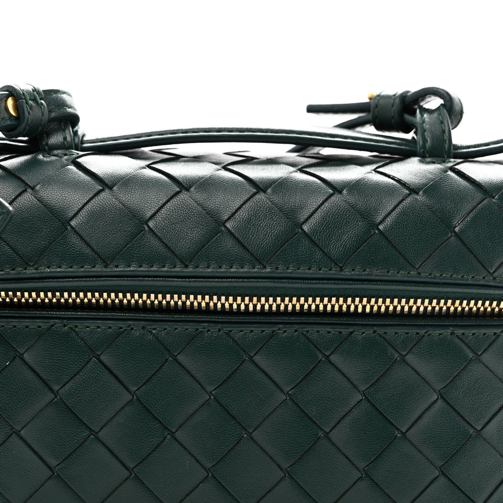 Nappa Intrecciato Bang Bang Vanity Case Emerald Green