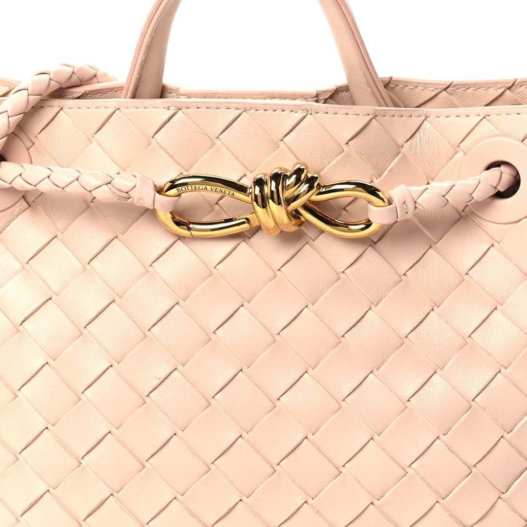 Nappa Intrecciato Small Andiamo Shoulder Bag Lotus