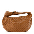 Nappa Intrecciato Teen Jodie Hobo Caramel