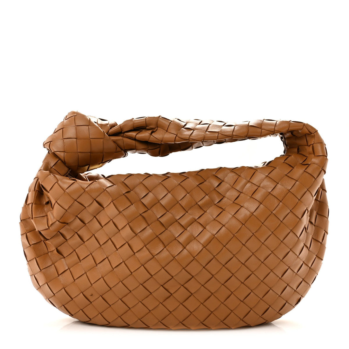 Nappa Intrecciato Teen Jodie Hobo Caramel