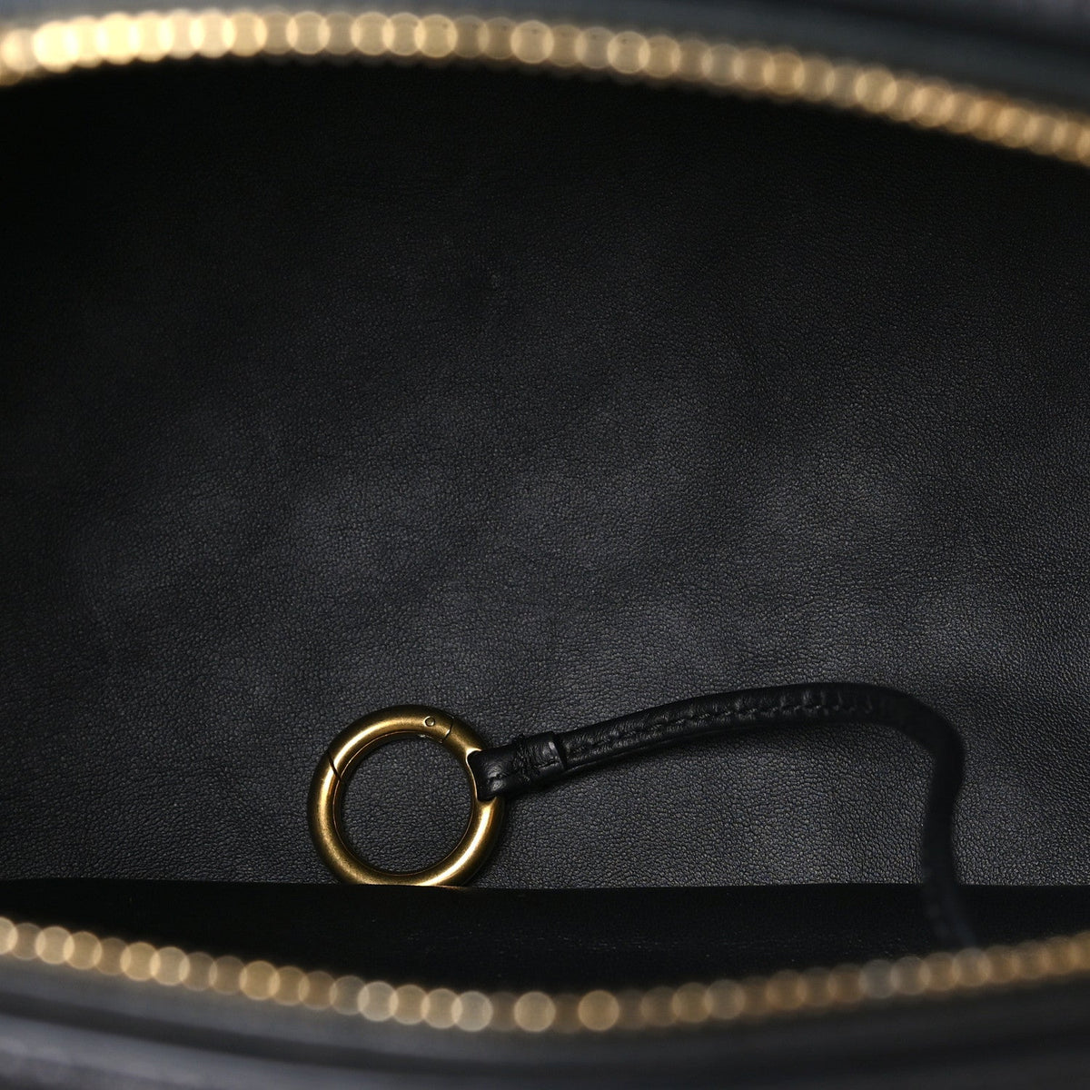 Nappa Intrecciato Gioco Top Handle Bag Black