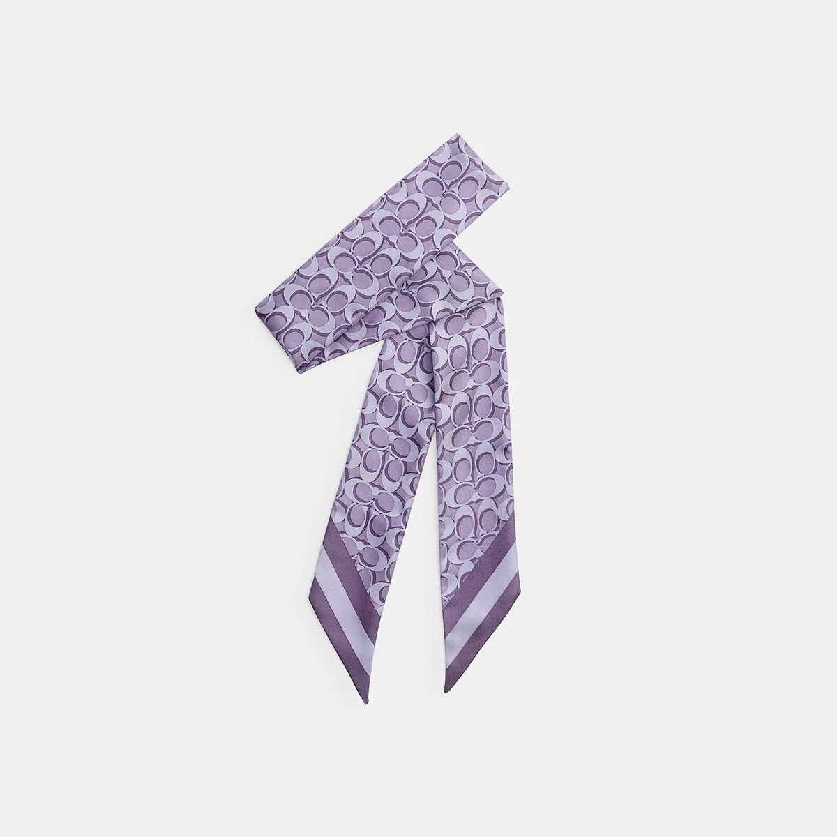 Coach Outlet Signature Silk Skinny Scarf