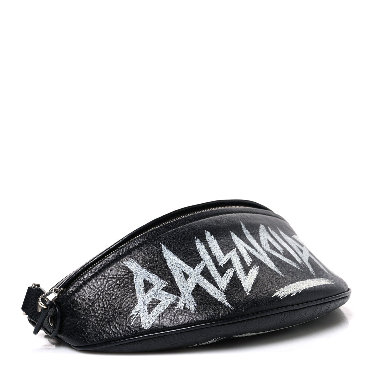 Agneau Arena Graffiti All Over XS Souvenir Belt Bag Black White