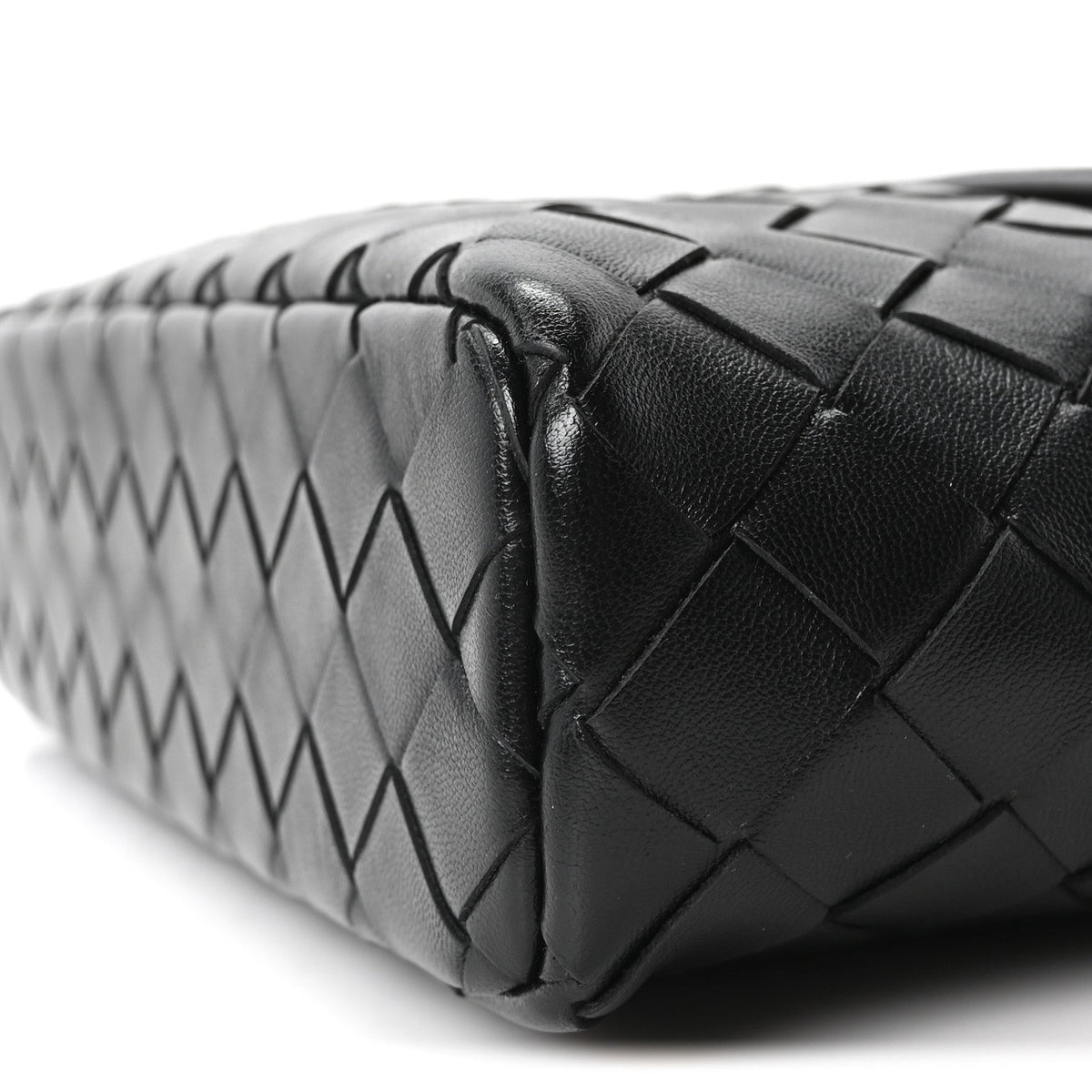 Calfskin Intrecciato Bang Bang Vanity Case Black