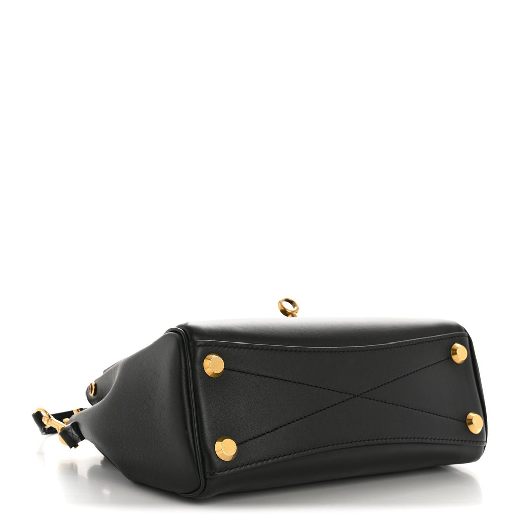 Smooth Calfskin Mini Bel Air Carry All Bag Suede Pink Black