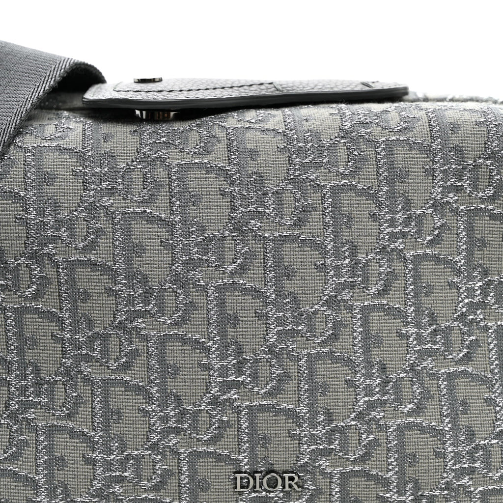 Oblique Jacquard Lingot 22 Bag Silver