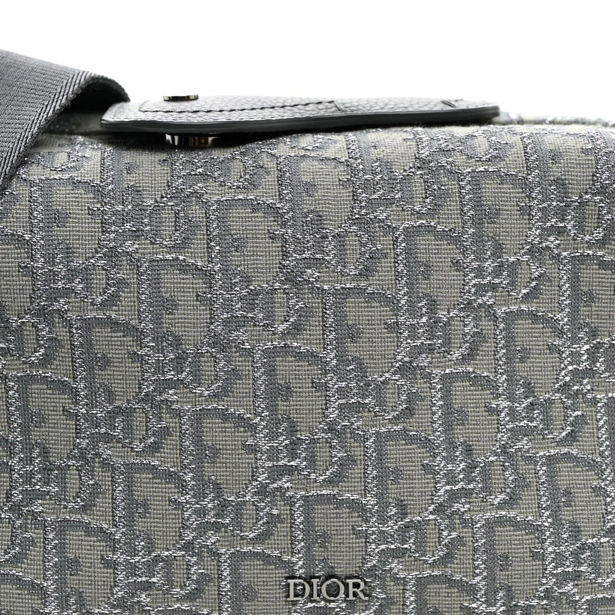 Oblique Jacquard Lingot 22 Bag Silver