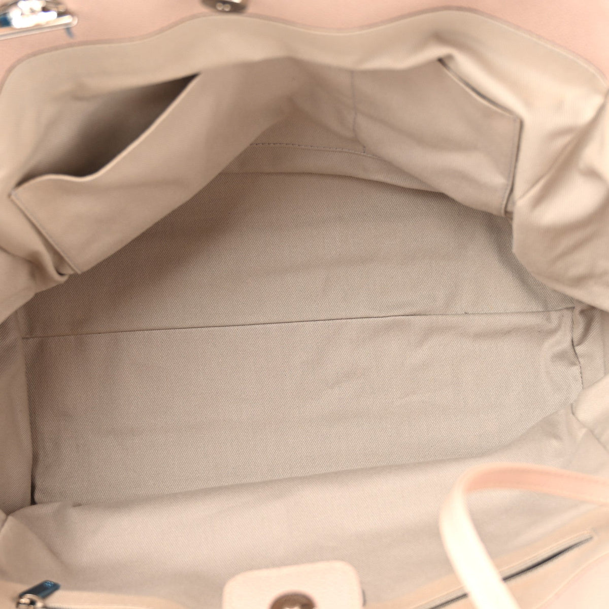 Glazed Calfskin Medium Deauville Tote Light Pink