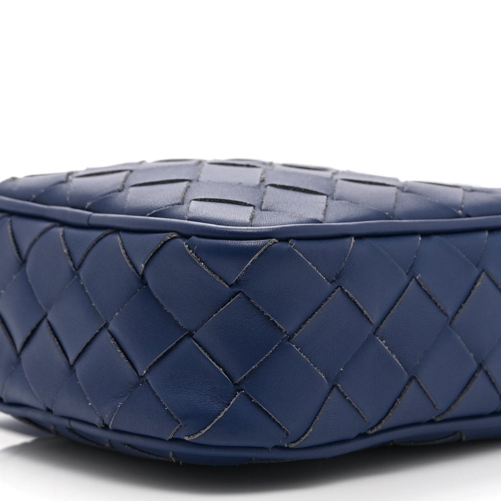 Nappa Intrecciato Phone Case Crossbody Bag Cobalt