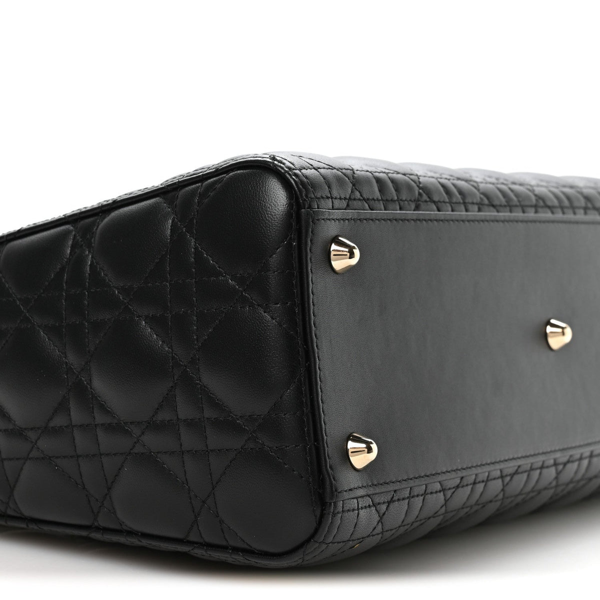 Lambskin Cannage Large Lady Dior Black