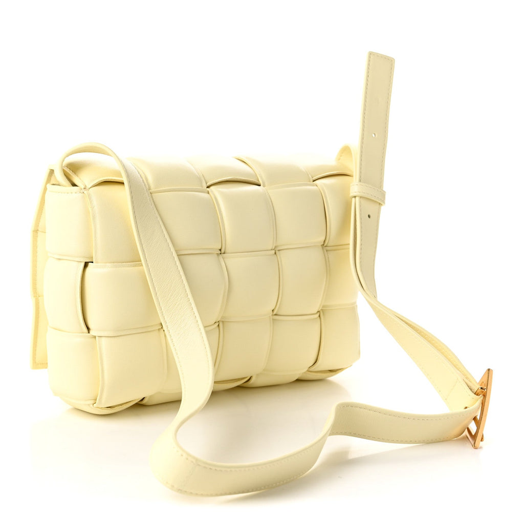 Nappa Maxi Intrecciato Padded Cassette Crossbody Bag Zest