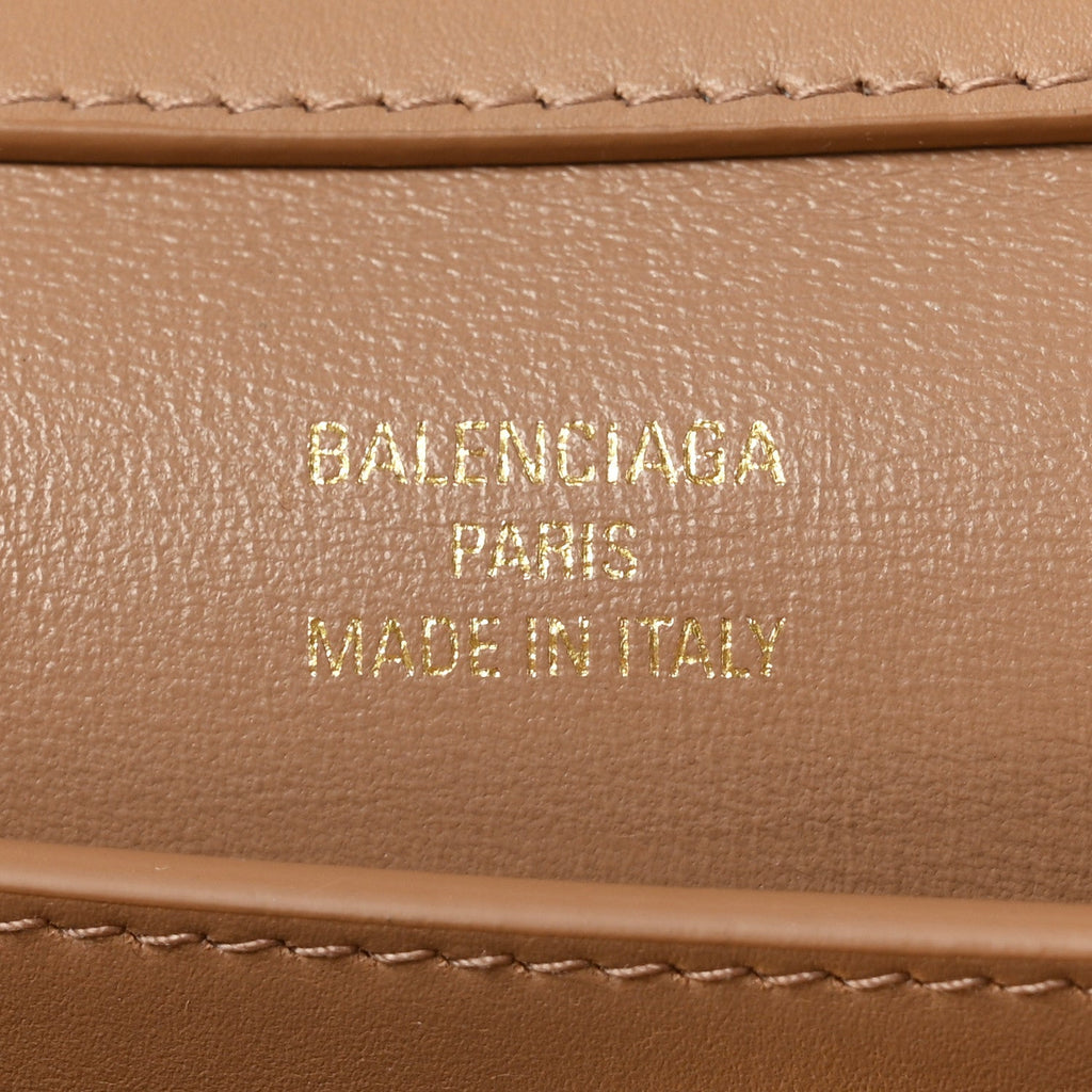 Smooth Calfskin Medium Rodeo Top Handle Handbag Latte