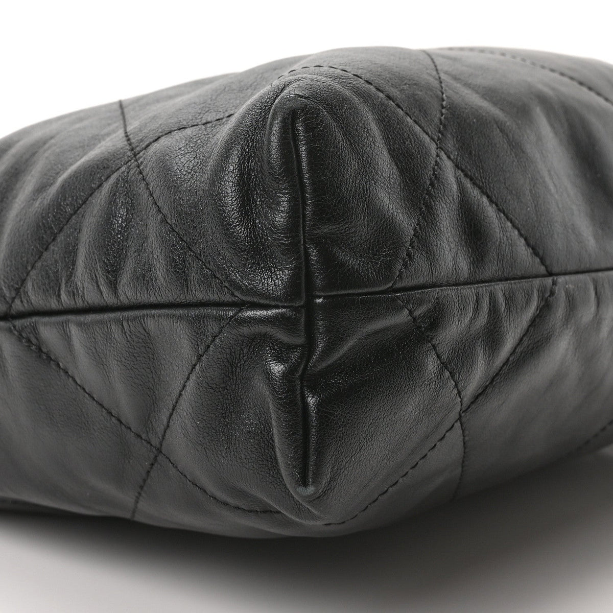 Calfskin Quilted Small Chanel 22 Black