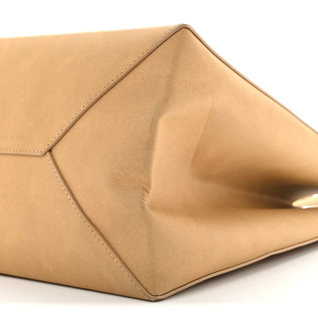 Calfskin Brown Bag Tote Kraft