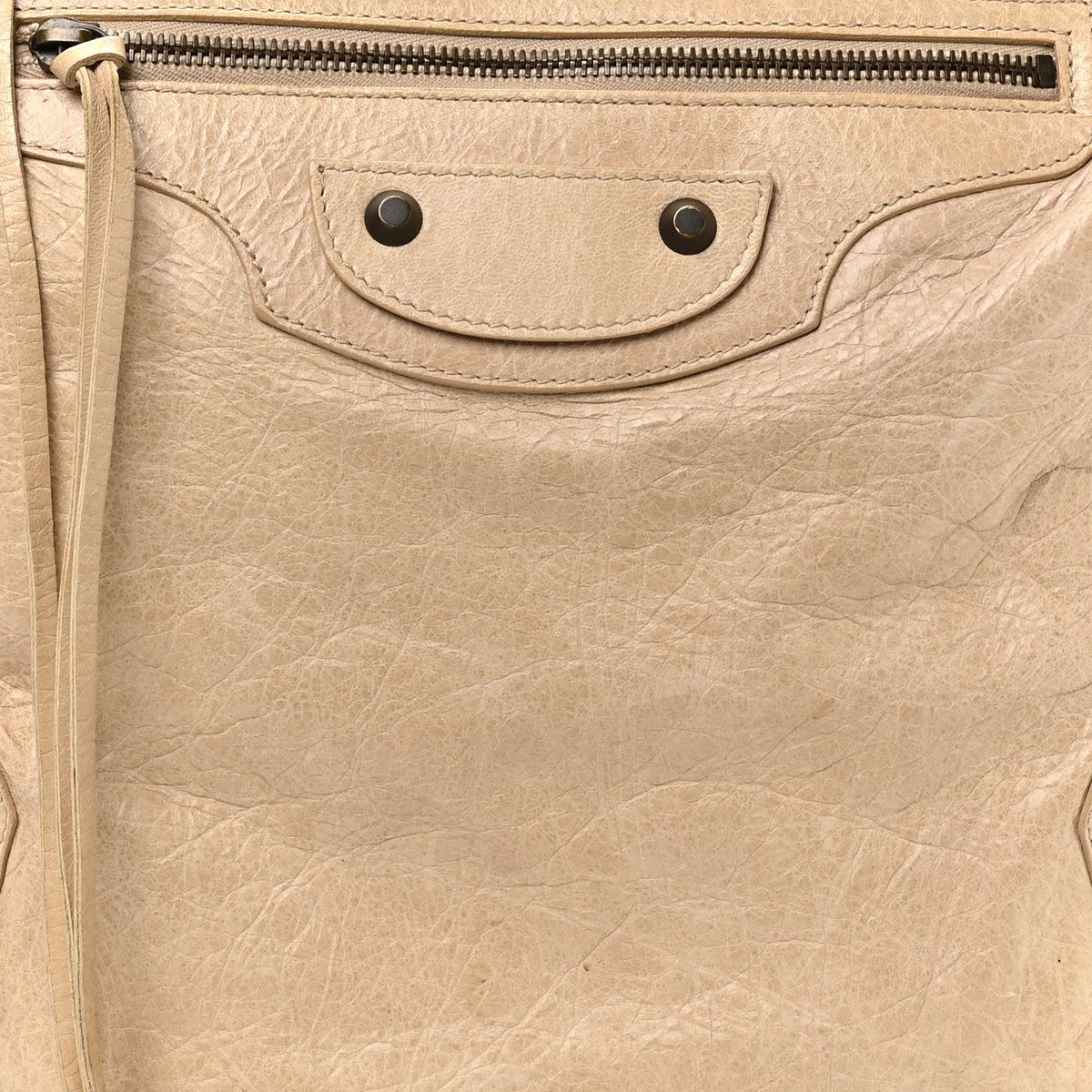 Agneau Classic Hardware Day Hobo Beige