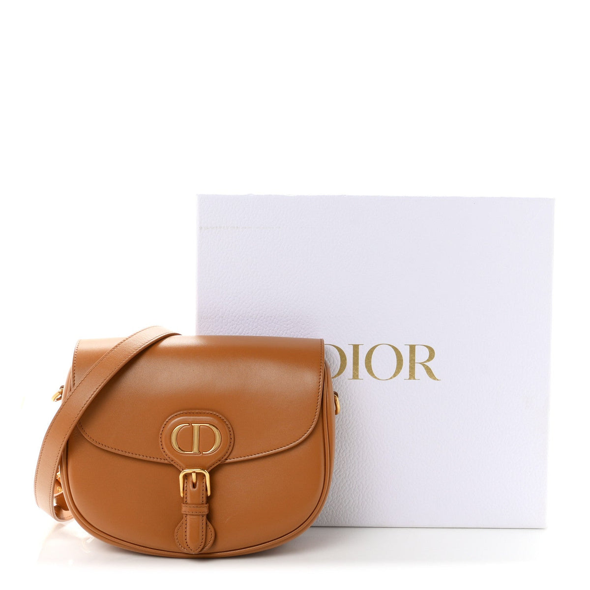Box Calfskin Medium Bobby Flap Camel