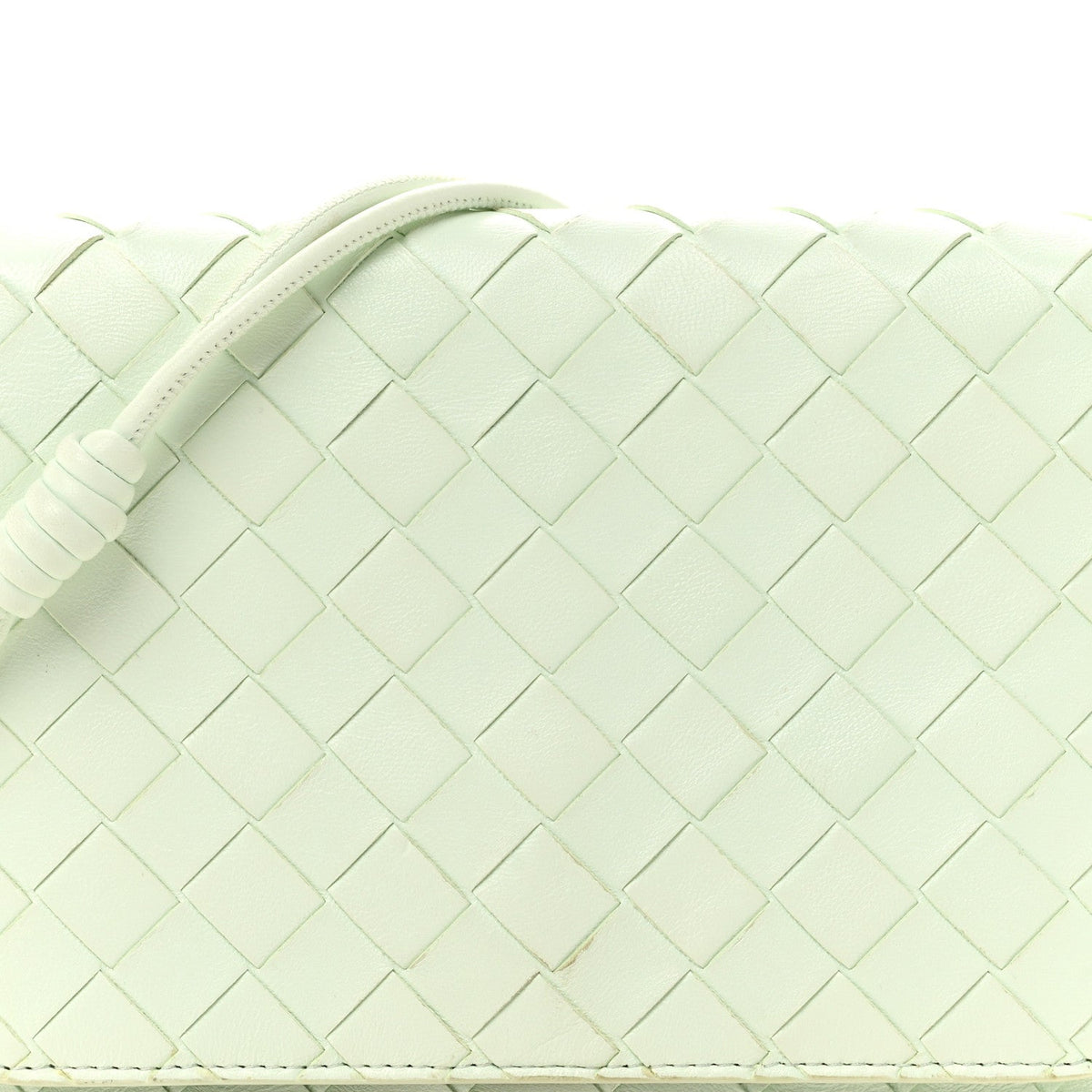 Nappa Intrecciato Mini Crossbody Bag Glacier