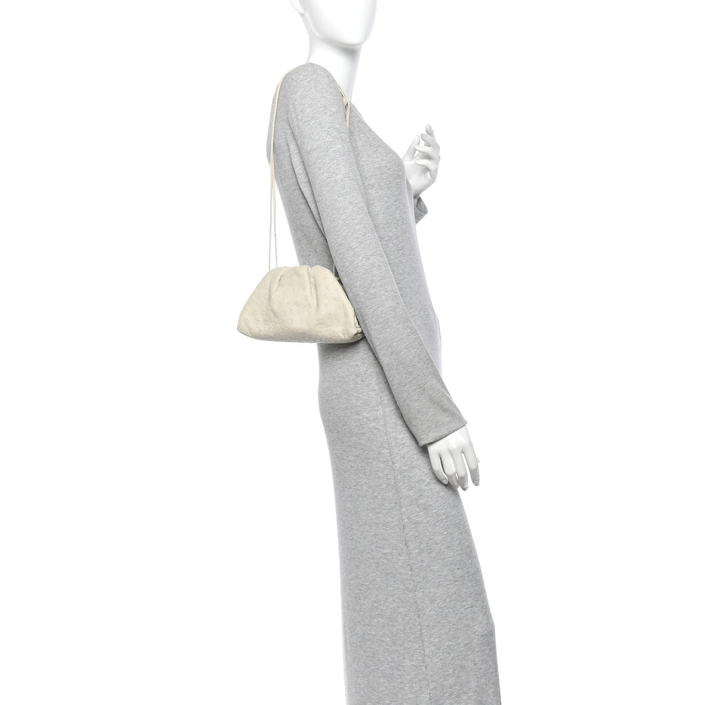 Ostrich The Mini Pouch White