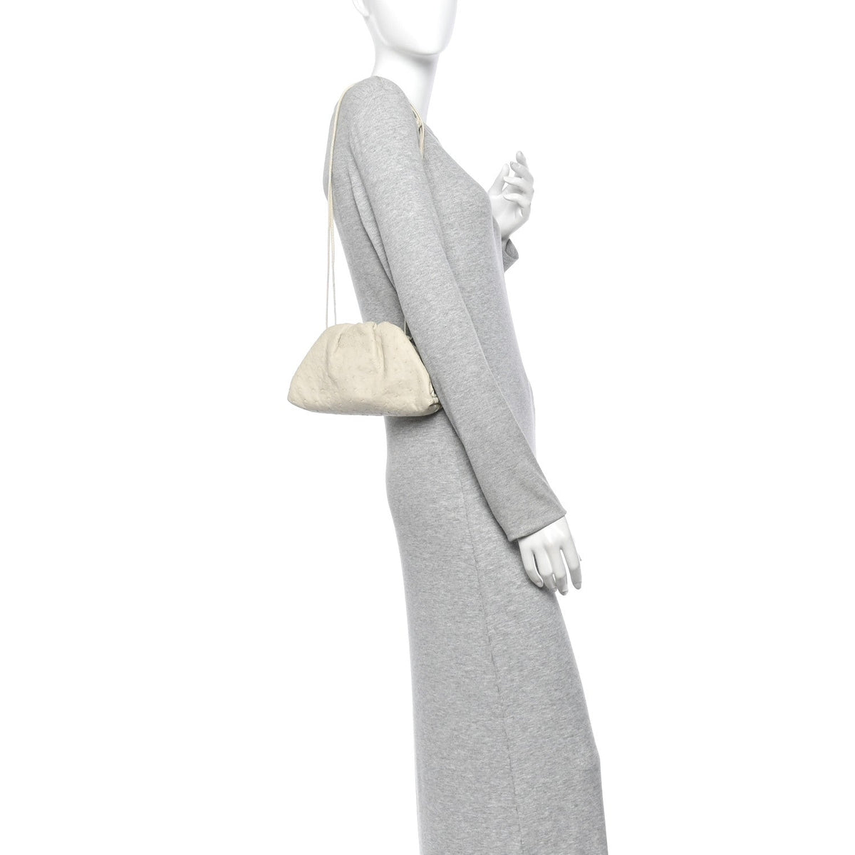 Ostrich The Mini Pouch White