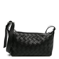 Calfskin Intrecciato Traveler Phone Pouch Dark Green