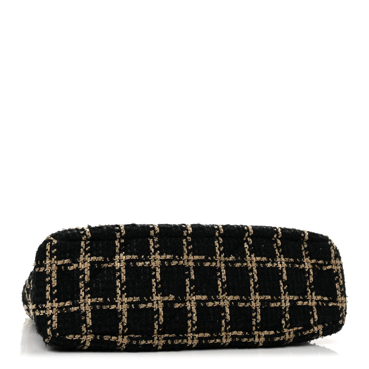Tweed Quilted Medium Chanel 19 Flap Black Beige