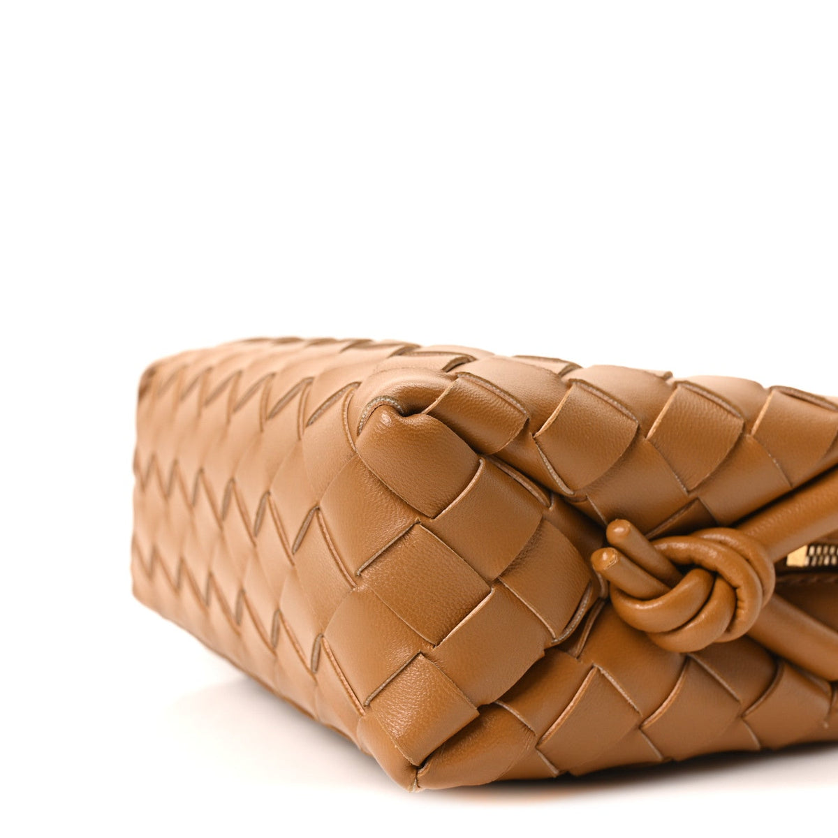 Nappa Intrecciato Mini Loop Camera Bag Camel