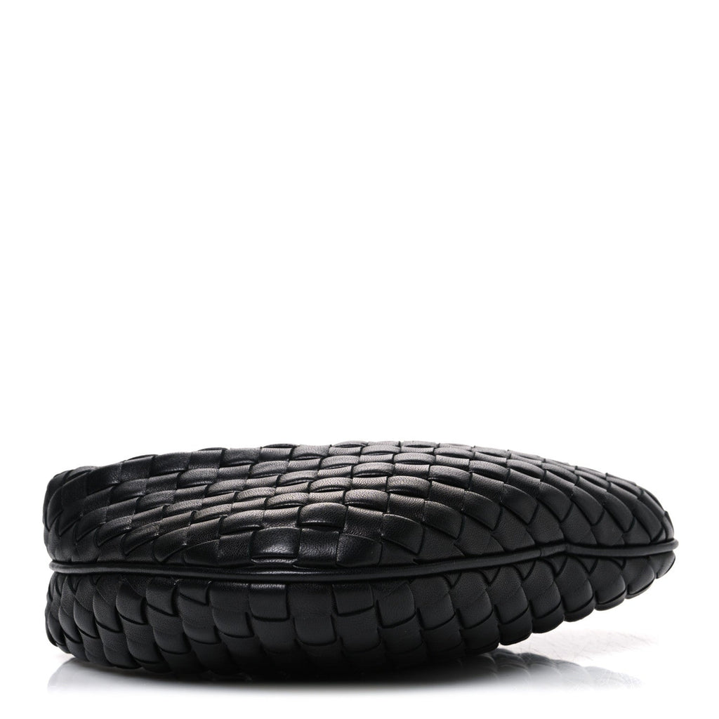 Nappa Intrecciato Baby Veneta Hobo Black