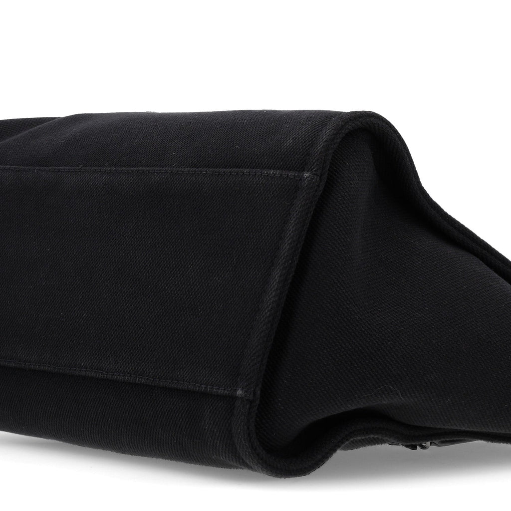 Canvas Pearl Medium Deauville Tote Black