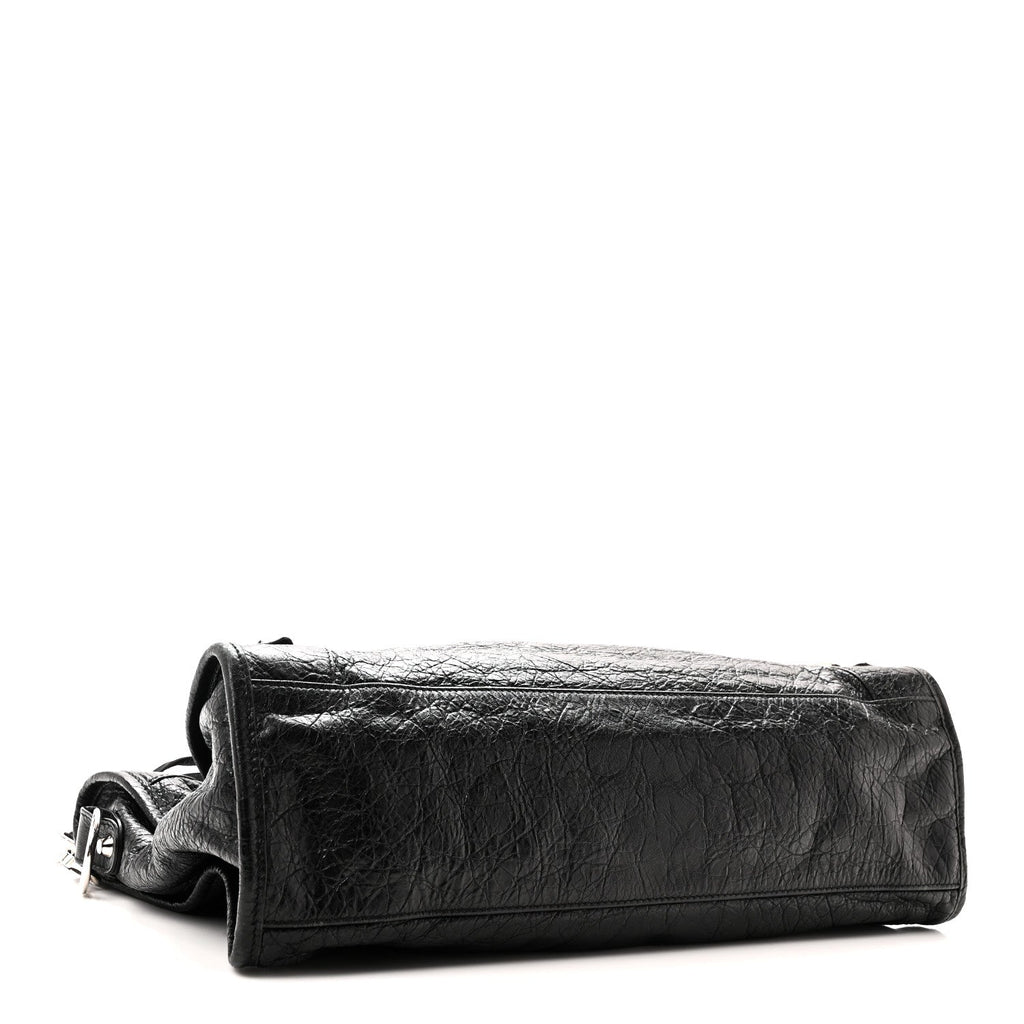Agneau Classic Silver Hardware City Black