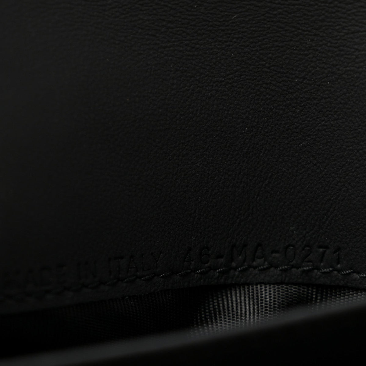 Ultra Matte Calfskin Saddle Chain Wallet Pouch Black