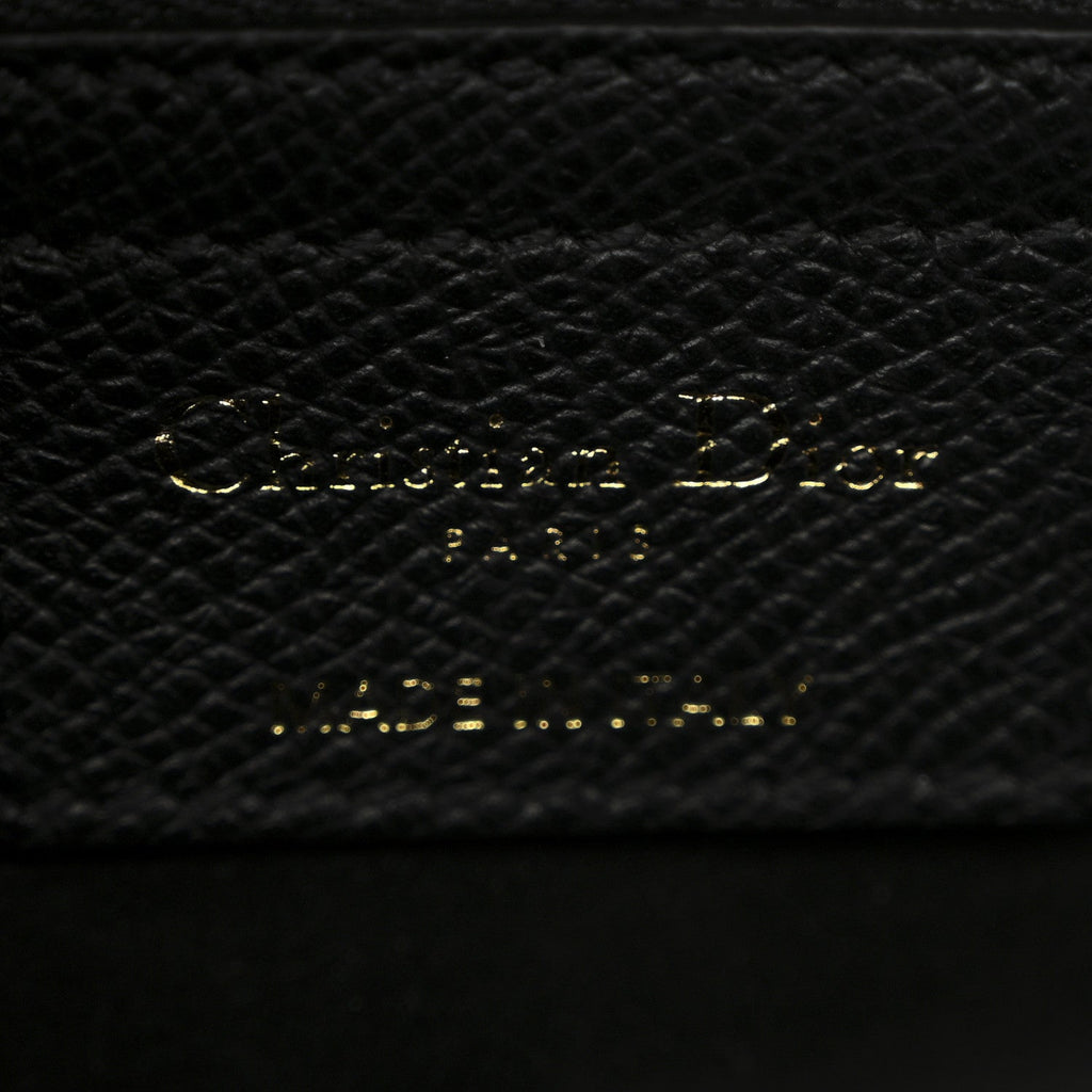 Grained Calfskin Saddle Bag Black
