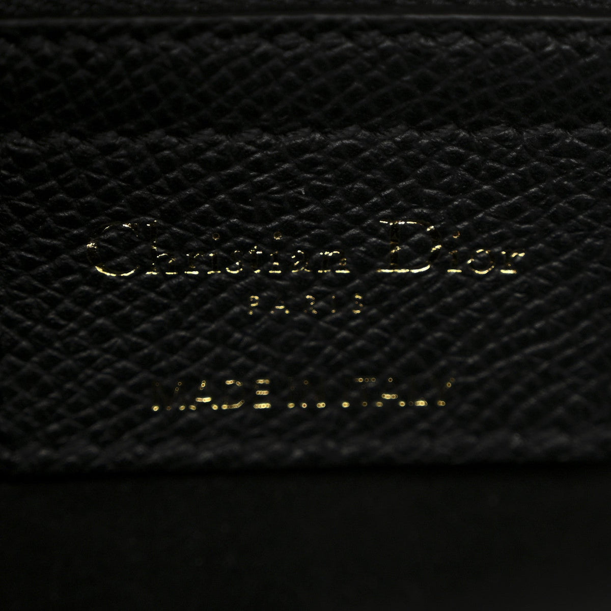 Grained Calfskin Saddle Bag Black