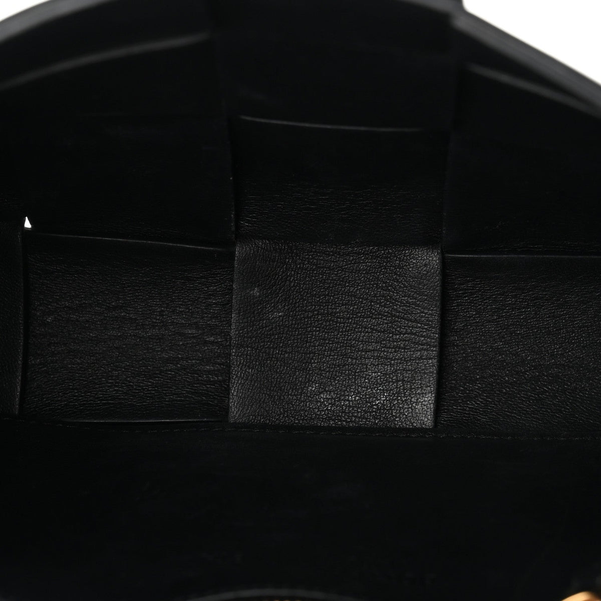 Patent Maxi Intrecciato Cassette Crossbody Bag Black