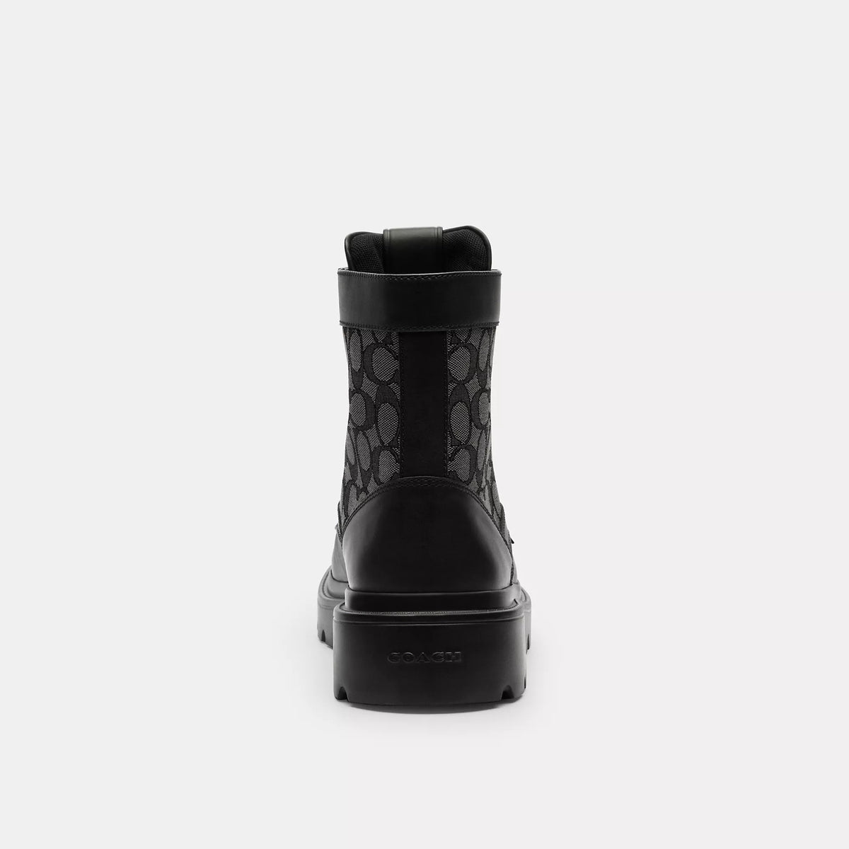 Coach Outlet Combat Boot With Signature Jacquard