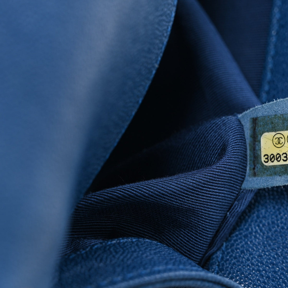 Caviar Quilted Small Boy Flap Blue