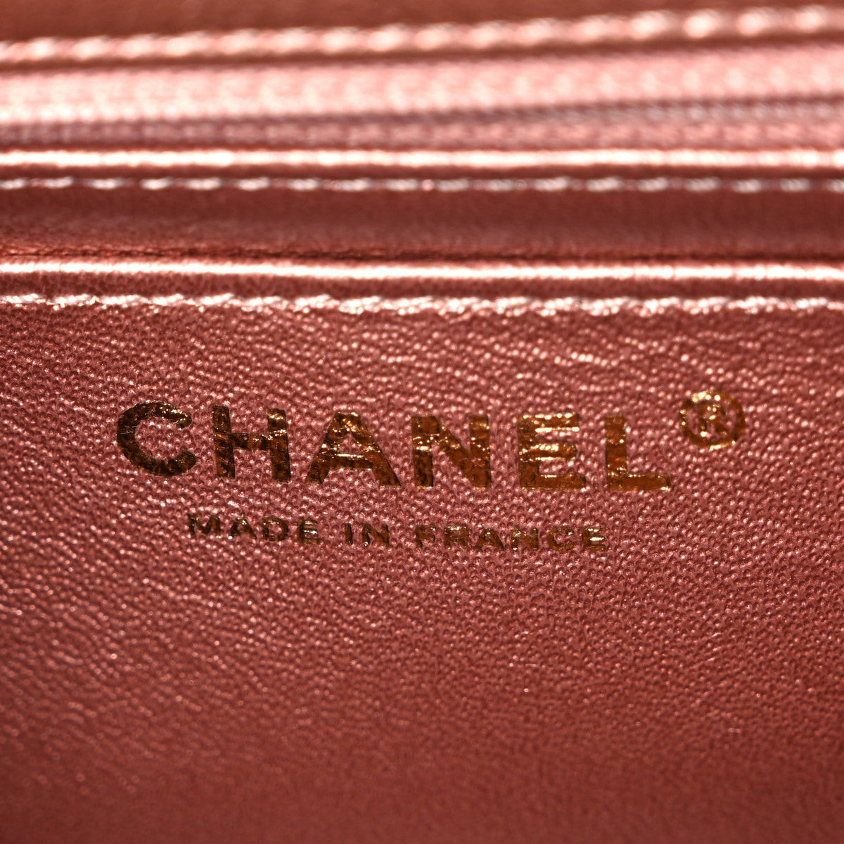 Metallic Grained Calfskin Quilted 2.55 Reissue Mini Flap Copper Pink Copper Pink