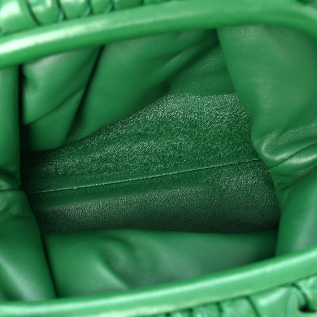 Nappa Intrecciato The Mini Pouch Racing Green