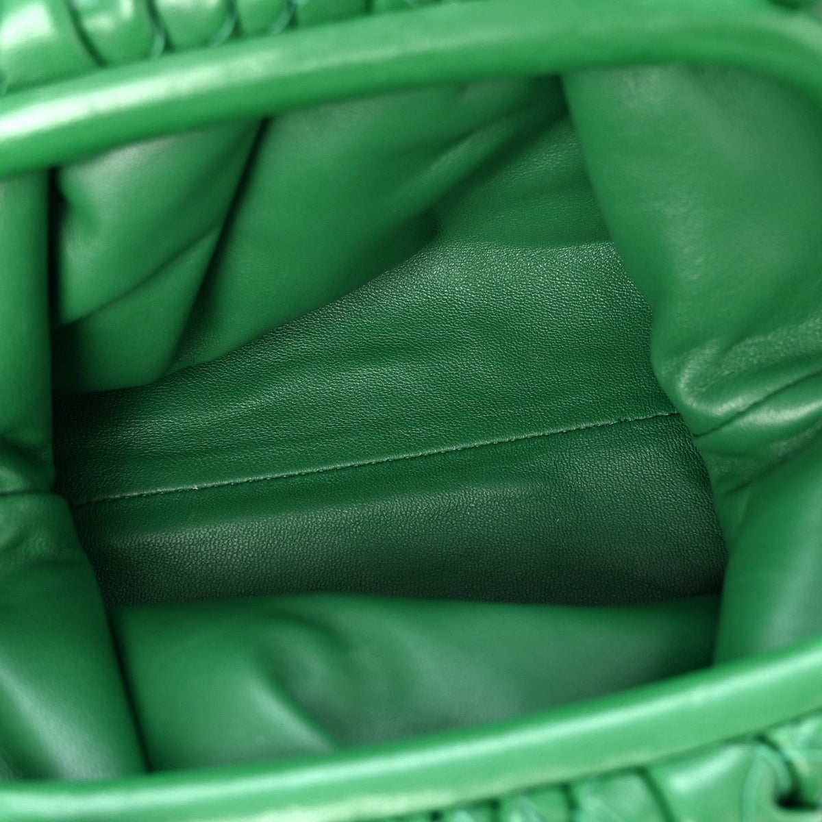Nappa Intrecciato The Mini Pouch Racing Green