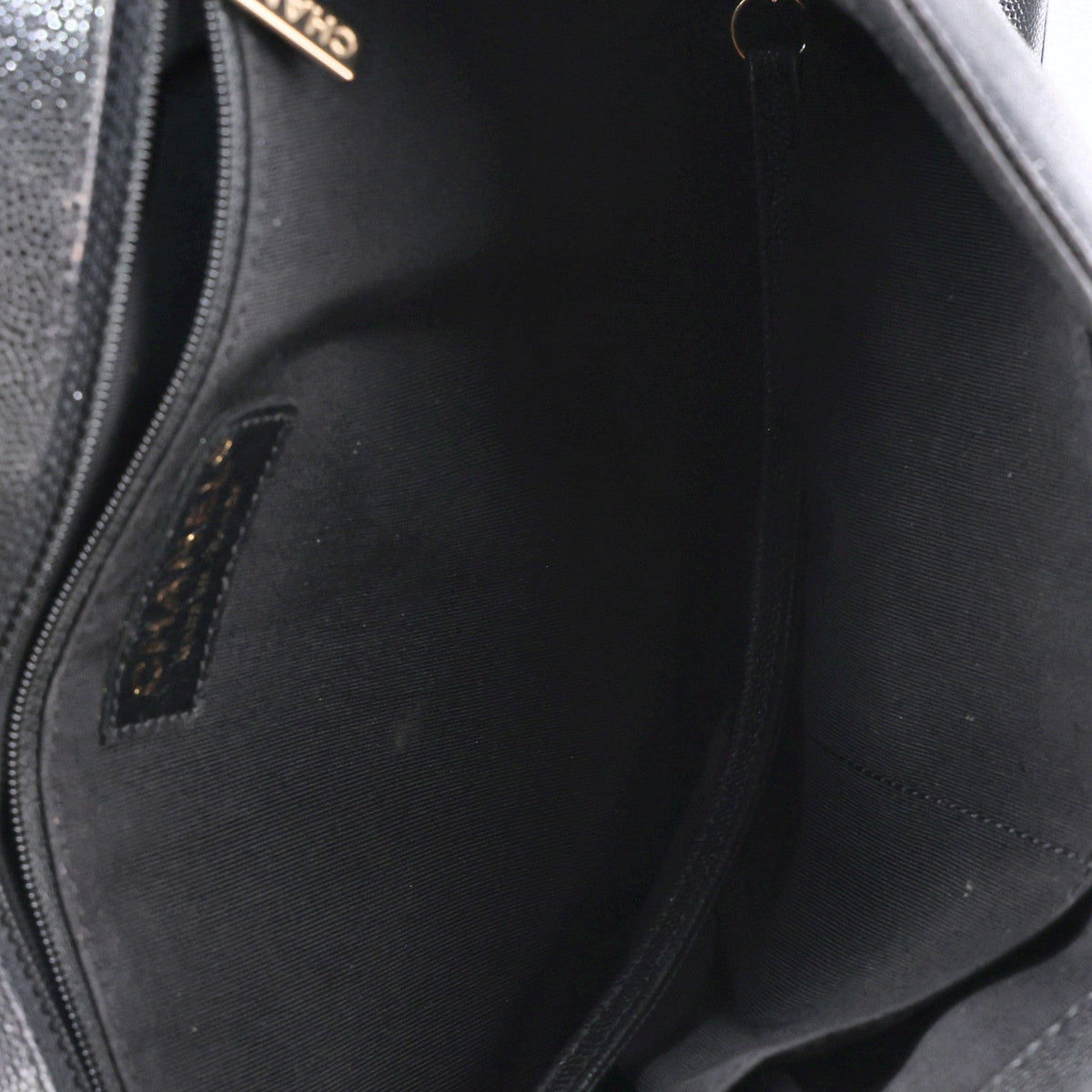 Caviar Quilted Large Boy Flap Black