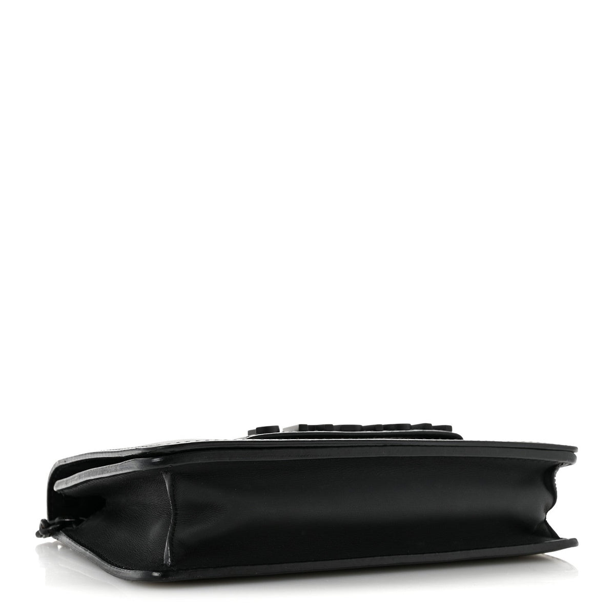 Ultra Matte Calfskin J'Adior Chain Flap Bag Black
