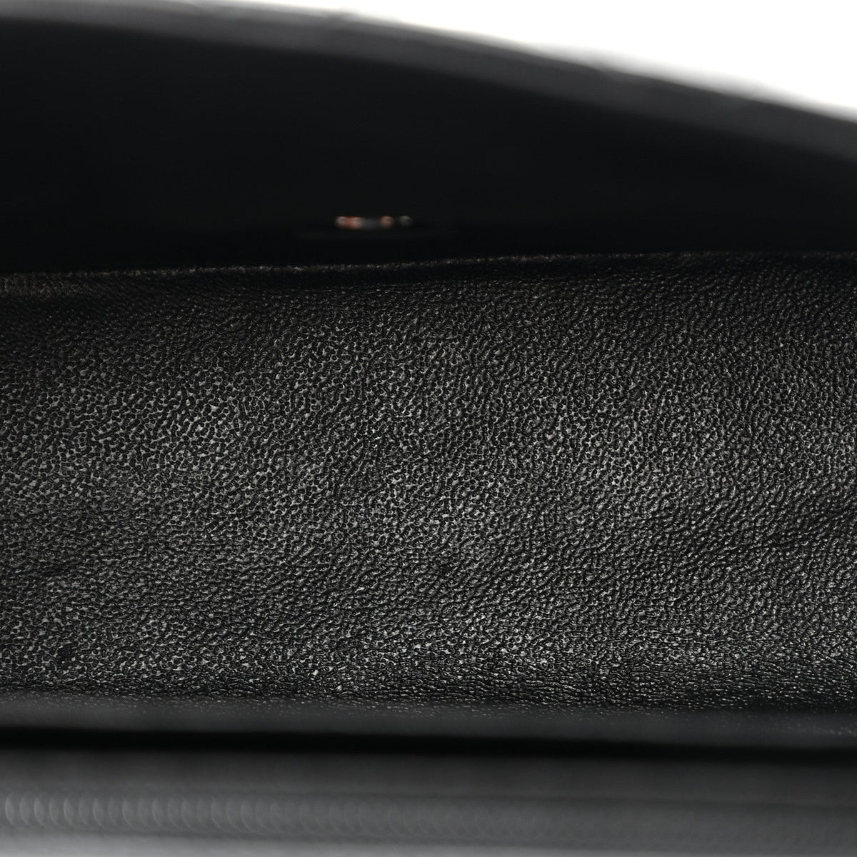 Patent Calfskin Quilted Mini Square Flap Black