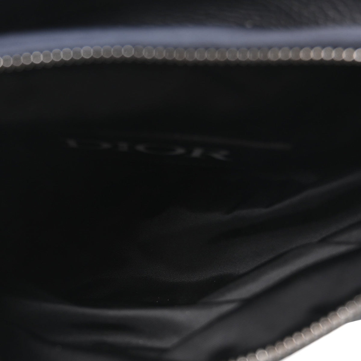 X SACAI Grained Calfskin Technical Fabric Mens Saddle Bag Black