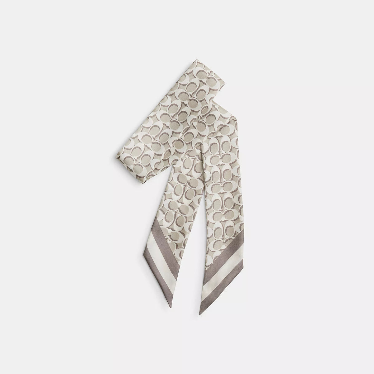 Coach Outlet Signature Silk Skinny Scarf