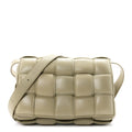 Nappa Maxi Intrecciato Padded Cassette Crossbody Bag Travertine